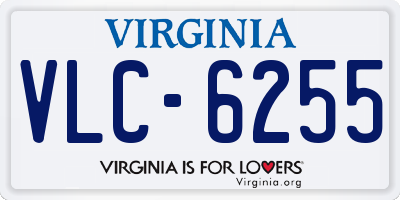 VA license plate VLC6255