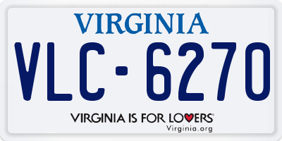 VA license plate VLC6270