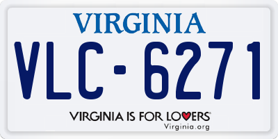 VA license plate VLC6271
