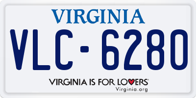 VA license plate VLC6280