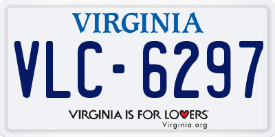 VA license plate VLC6297