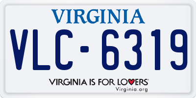VA license plate VLC6319
