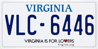 VA license plate VLC6446