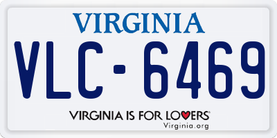 VA license plate VLC6469