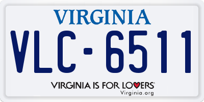 VA license plate VLC6511