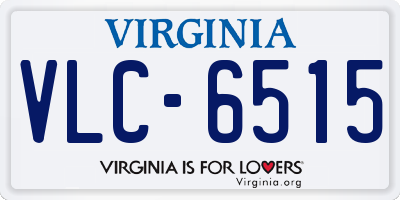 VA license plate VLC6515