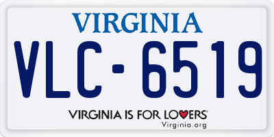 VA license plate VLC6519