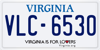 VA license plate VLC6530