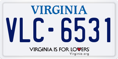 VA license plate VLC6531