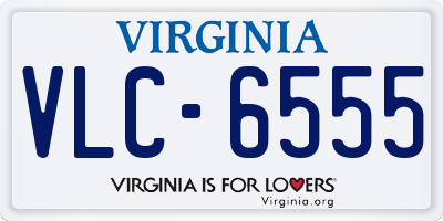 VA license plate VLC6555