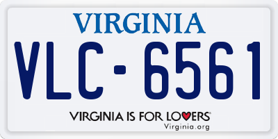 VA license plate VLC6561