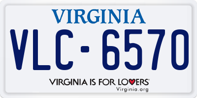 VA license plate VLC6570