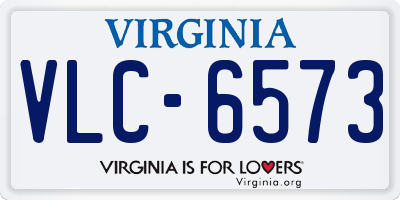 VA license plate VLC6573