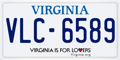 VA license plate VLC6589