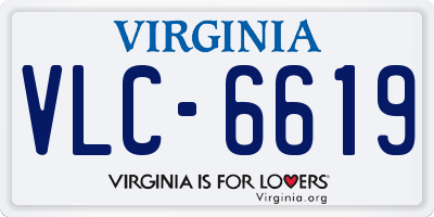 VA license plate VLC6619