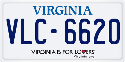 VA license plate VLC6620