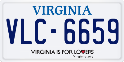 VA license plate VLC6659