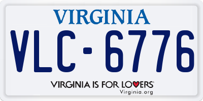 VA license plate VLC6776