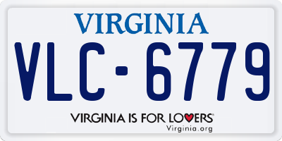 VA license plate VLC6779