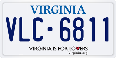 VA license plate VLC6811