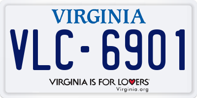 VA license plate VLC6901