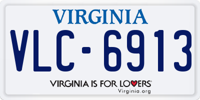 VA license plate VLC6913