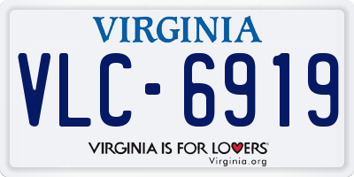 VA license plate VLC6919