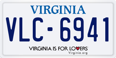 VA license plate VLC6941