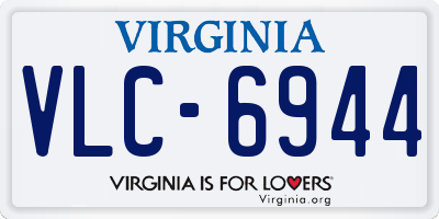 VA license plate VLC6944