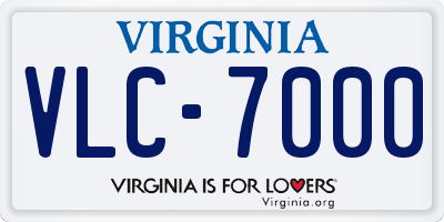 VA license plate VLC7000