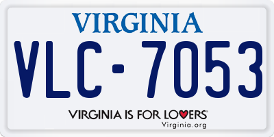 VA license plate VLC7053