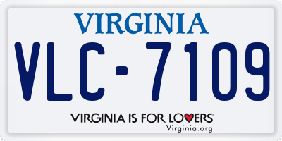 VA license plate VLC7109