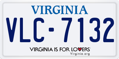 VA license plate VLC7132