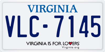 VA license plate VLC7145