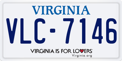 VA license plate VLC7146