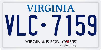 VA license plate VLC7159