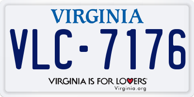 VA license plate VLC7176