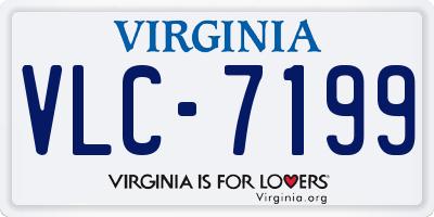 VA license plate VLC7199