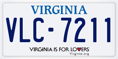 VA license plate VLC7211