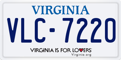 VA license plate VLC7220