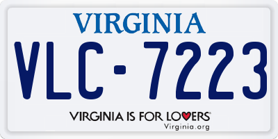 VA license plate VLC7223