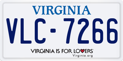 VA license plate VLC7266