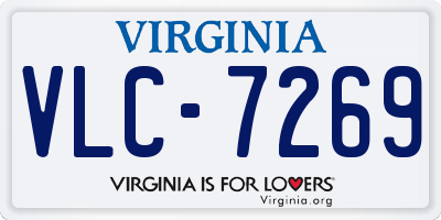 VA license plate VLC7269