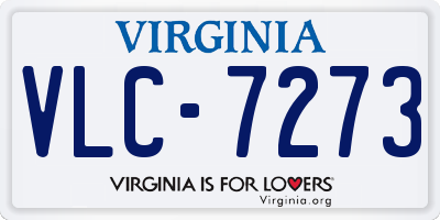VA license plate VLC7273