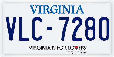 VA license plate VLC7280