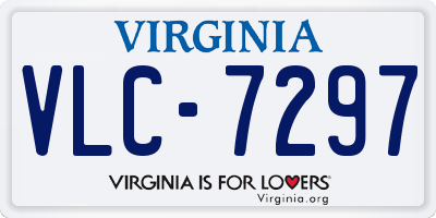 VA license plate VLC7297