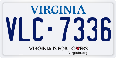 VA license plate VLC7336