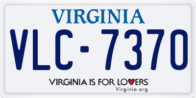 VA license plate VLC7370