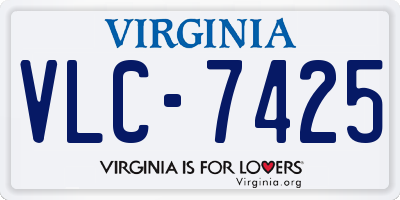 VA license plate VLC7425