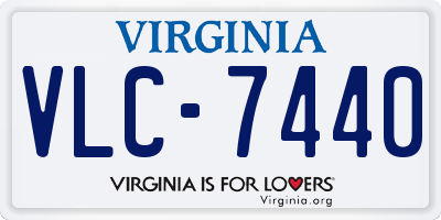 VA license plate VLC7440